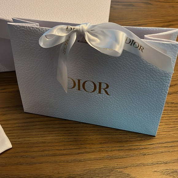 Dior Square Box & Bag Gifting Storage White Gold Samples - Picture 3 of 5
